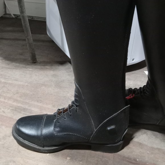 New / like black field English Equestrian boots size 7 tall - Picture 5 of 12